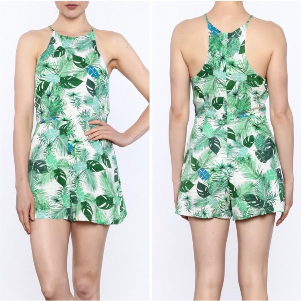 Do+Be leaf floral romper